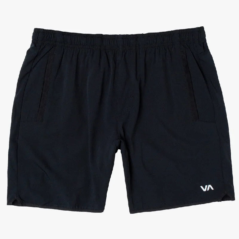 surfboards with better wave-catching ability-RVCA Yogger Stretch 17" Shorts - Black