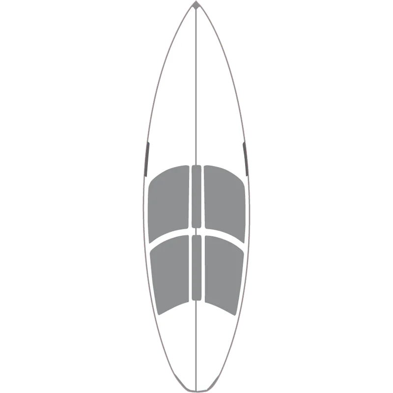 surfboards with quad-fin setup for speed-Hawaiian Hotgrip Wax Mat 6'0" Short/Wide