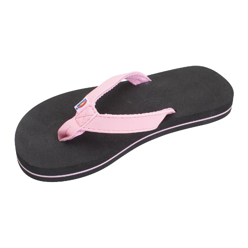 surfboards with good buoyancy for easy surfing-Rainbow Narrow Grombows Youth Girl's Sandals - Pink