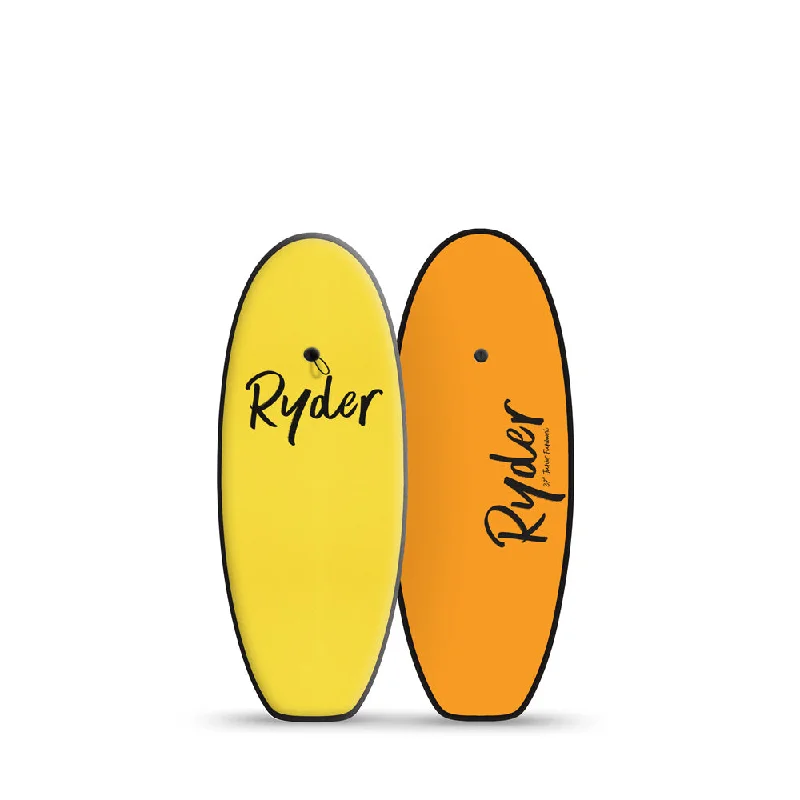 surfboards with high tail kick for pop-Ryder 37” | Junior Funboard - Yellow