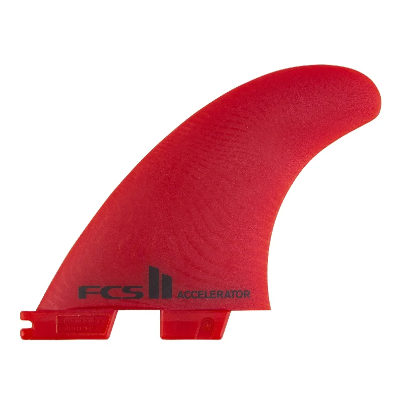 surfboards with extra hold in big waves-FCS II ACCELEREATOR NEO GLASS TRI M/L - RED