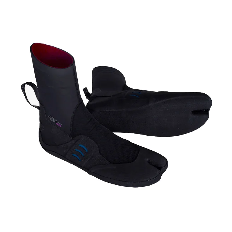 surfboards with soft-top construction for safety-O'Neill Hyperfreak Fire 3mm Split Toe Women's Wetsuit Booties - Black