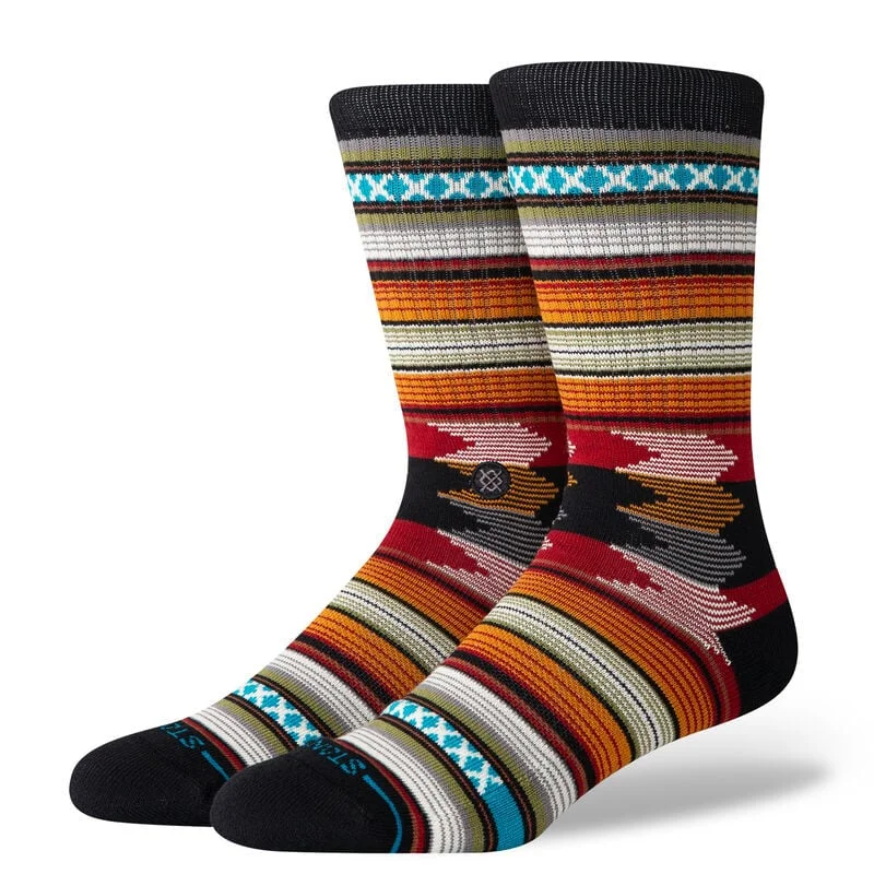 surfboards for deep turns-Stance Baron Black Socks