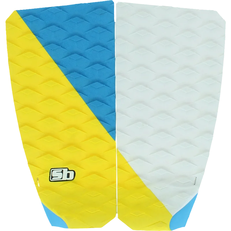 surfboards with efficient paddling for long waves-SB Sticky Bumps Rastovich 2 Traction Yellow/Cyan