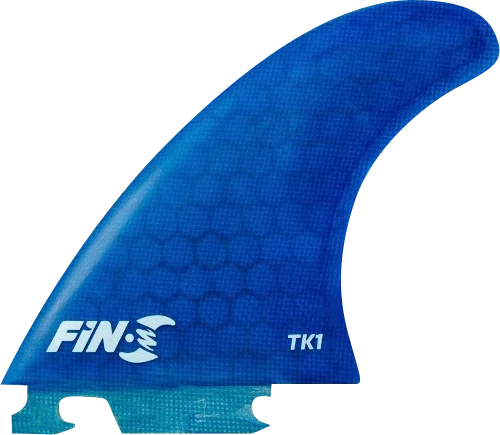 surfboards with efficient paddling for long waves-Fin-S Tk-1 Honeycomb Blue 3 Fins Surfboard FIN - 3PCS SET