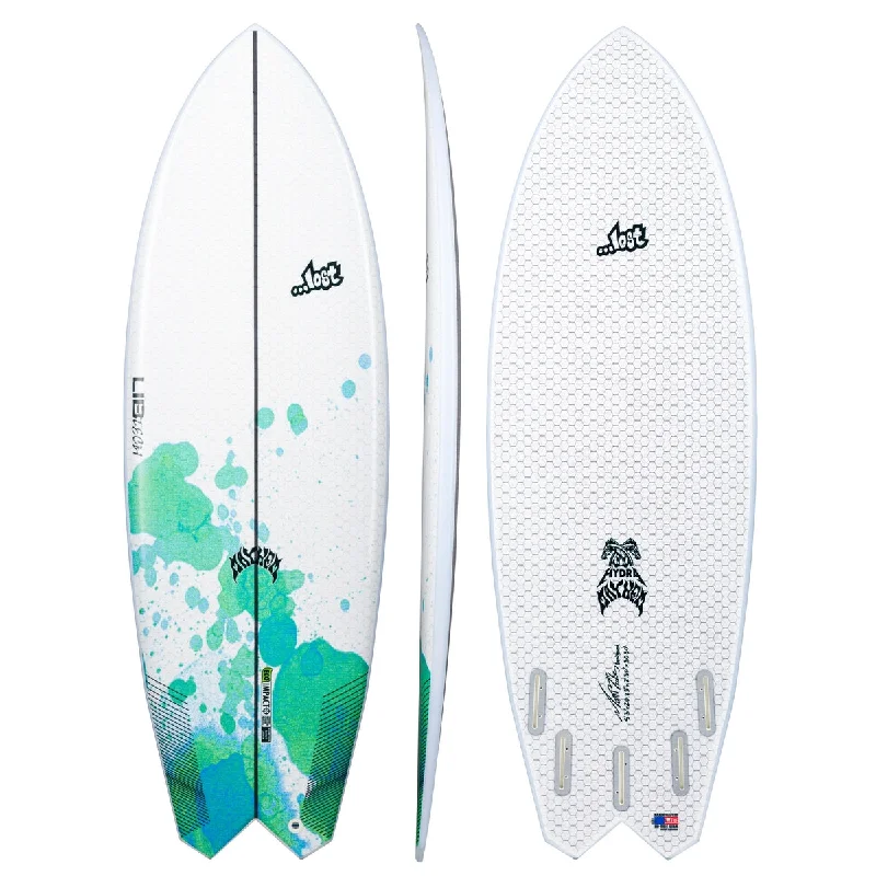 surfboards with soft-top construction for safety-Libtech - Lost Hydra 5'3  (FCSII compatible)