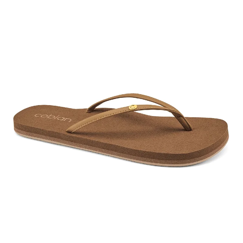 surfboards with minimal maintenance-Cobian Nias Bounce Women's Sandals - Tan