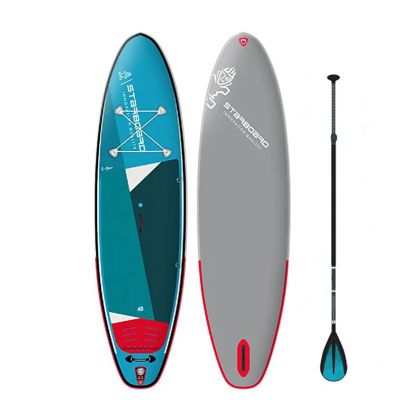 surfboards with lightweight and responsive designs-Starboard Inflatable SUP 10'8" X 33" X 5.5" iGo Zen SC With Paddle