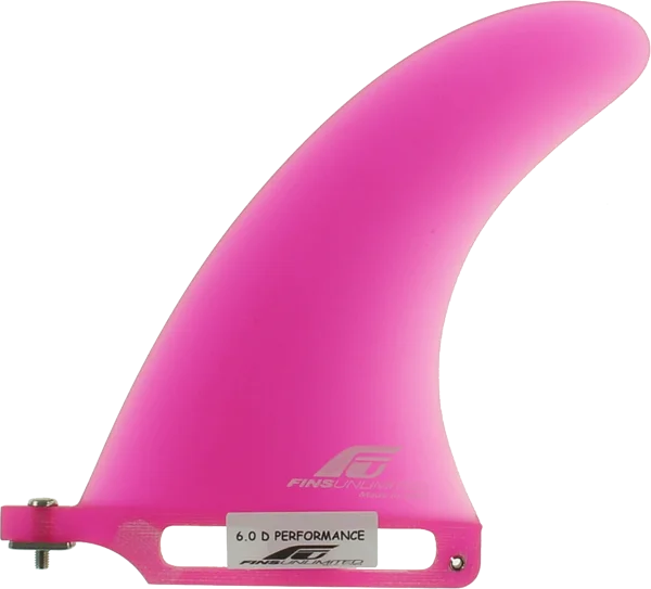 surfboards for maximum wave-catching efficiency-Fins Unlimited D Performance 6" Pink Fin