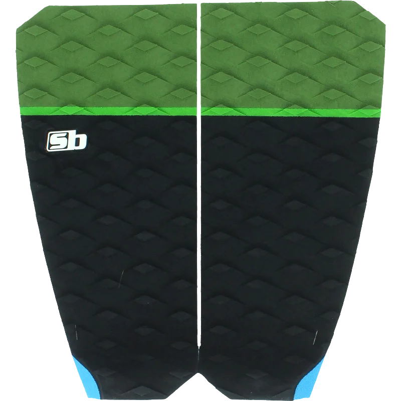 surfboards with good foot positioning for control-SB Sticky Bumps The Don Traction Black/Green