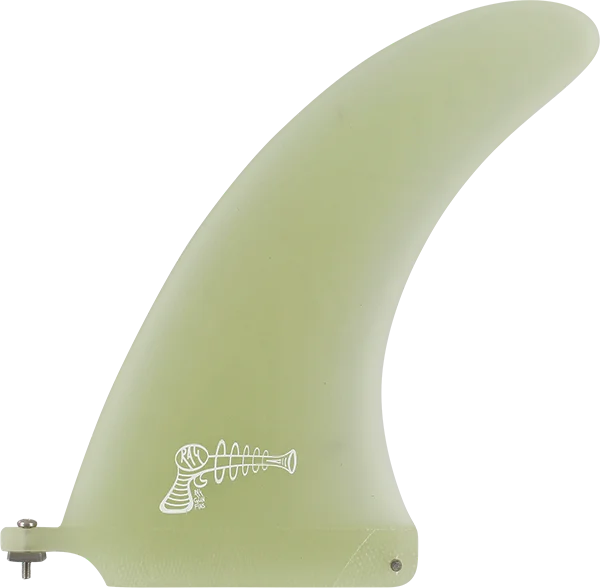 high-speed surfboards for advanced riders-Ray Gun Fiberglass/Volan Center Fin 7.0" Clear Surfboard FIN