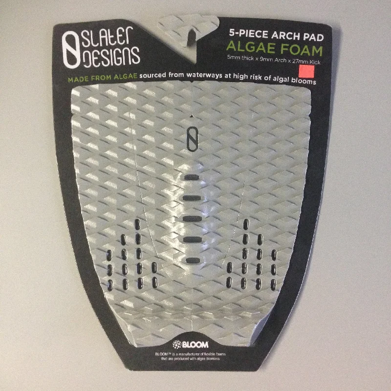 surfboards for freestyle maneuvers-Deck pads - Slater Designs - 5 piece arch grey