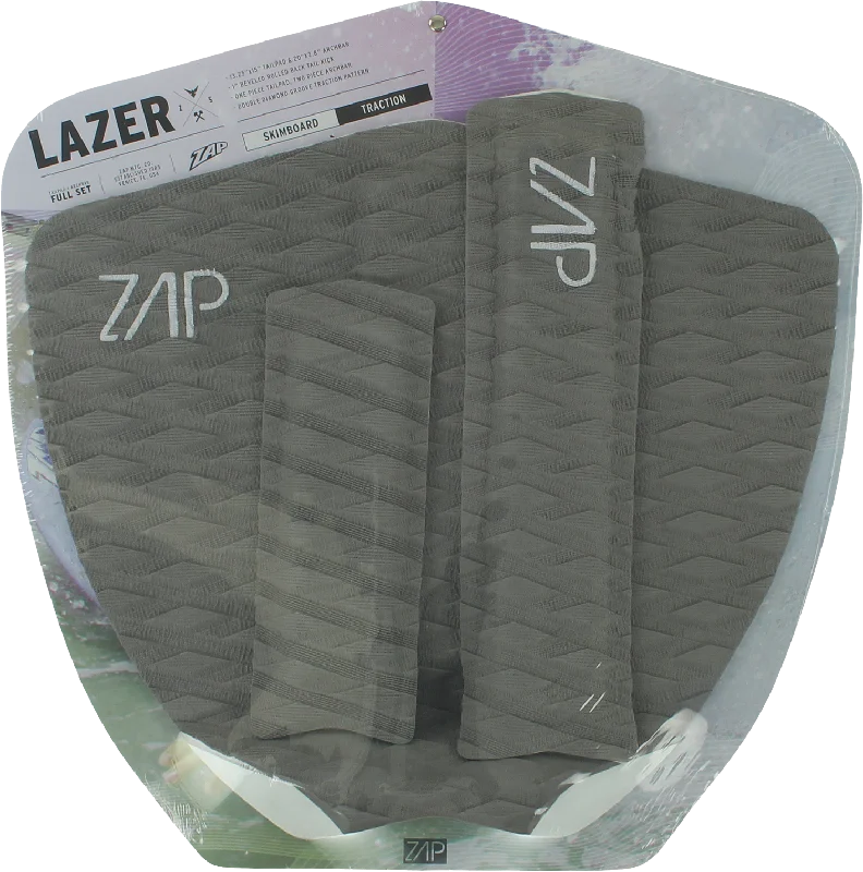 surfboards with better wave-catching ability-Zap Lazer Tail/Arch Bar Set Grey