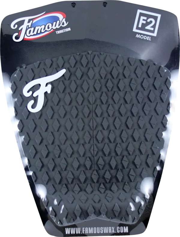 surfboards for maximum wave-catching efficiency-Famous Deluxe F2 Grey TRACTION - 2 PIECES