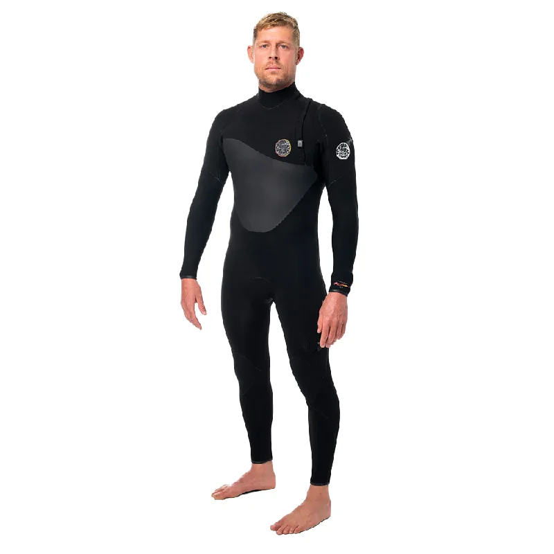 surfboards for long rides-RIP CURL MENS HEATSEEKER FLASHBOMB ZIP FREE 4/3MM E7 2023