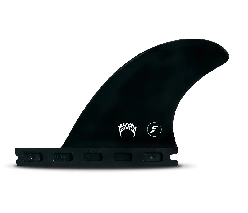 surfboards with high buoyancy for easy paddling-Futures Mayhem Twin Trailer Fin for 5-Fin Set Up C6 Black