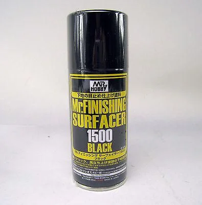 surfboards with a stable ride-B526 Mr Hobby Mr. Finishing Surfacer 1500 Black (170ml) Spray