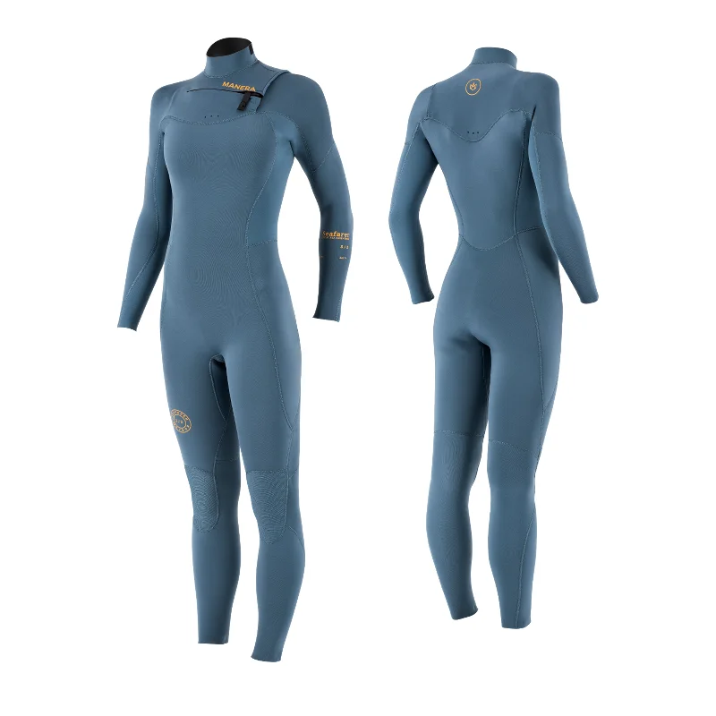 surfboards with precise rail design for carving-Women's Seafarer Steamer 3/2mm Chest Zip Fullsuit - 2022