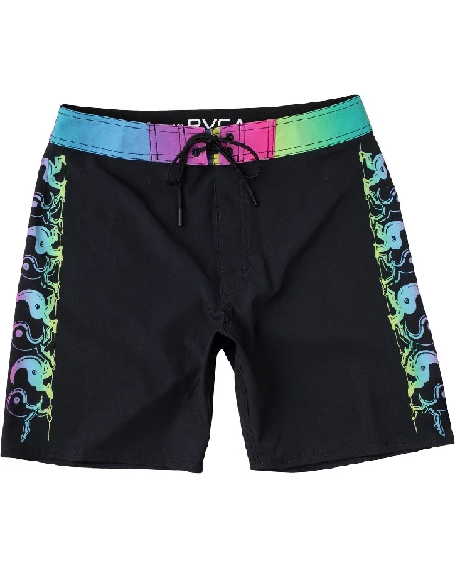 surfboards with wide tails for added power-RVCA Loltz 18" Trunk Men's Boardshort- Black