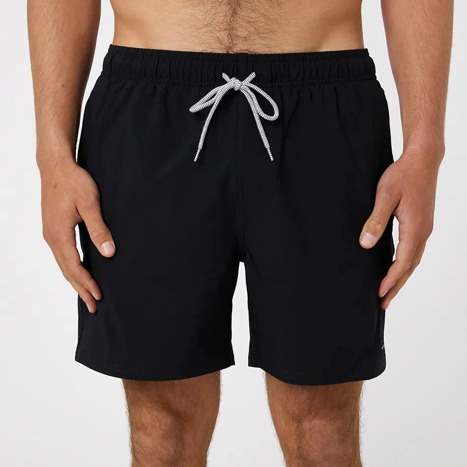 longboard surfboards for cruising-Rip Curl Daily Surf Men's Volley Elastic Shorts 16" -  Black