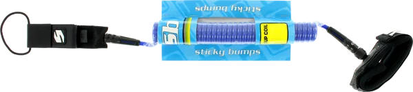 surfboards for big waves-Sticky Bumps SUP Coiled 11' Leash Blue