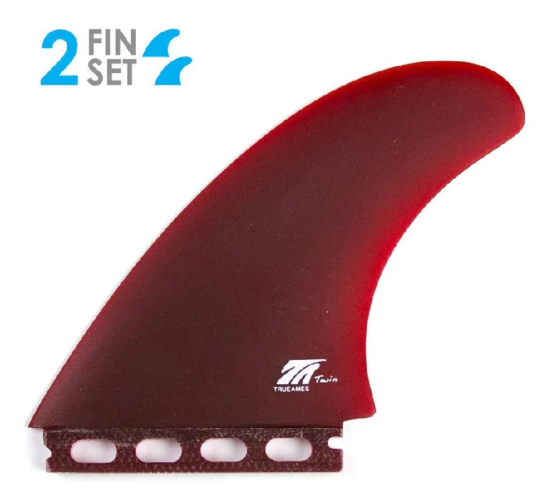 surfboards for fast, high-speed surfing-TRUE AMES TA TWIN FUTURES FG RED