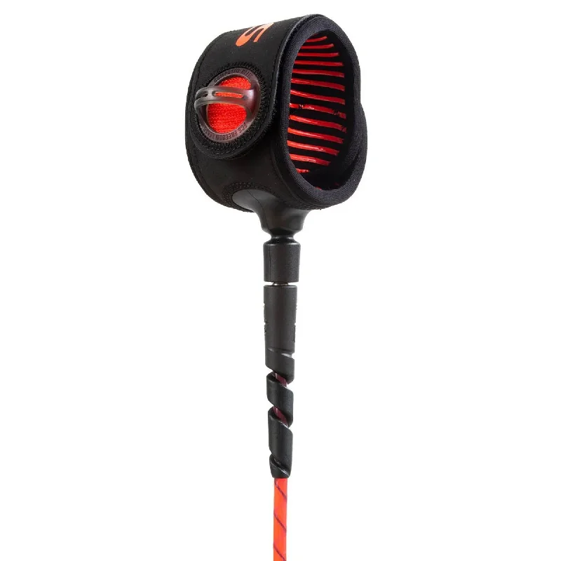 surfboards with wide tails for added power-FCS Freedom Helix All Round 6' Surfboard Leash - Red/Black