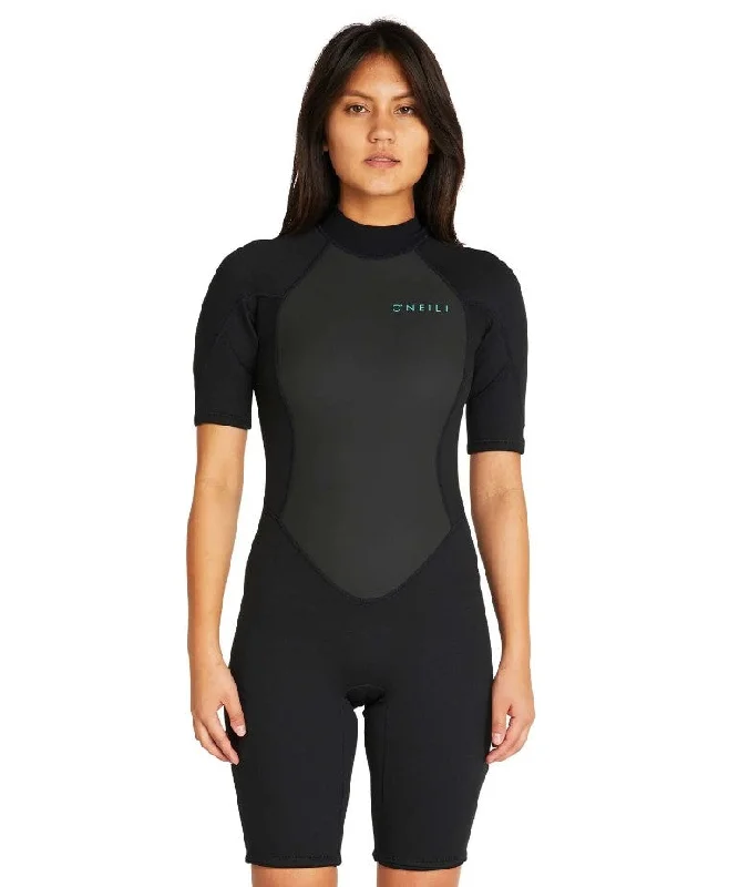 surfboards for all skill levels-O'Neill Womens Factor 2mm Spring Wetsuit - Sum23