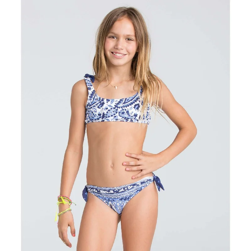 surfboards for quick response in heavy surf-Billabong Penny Lane Paisley Crop Tank Swim Set Y205EPENBEZ