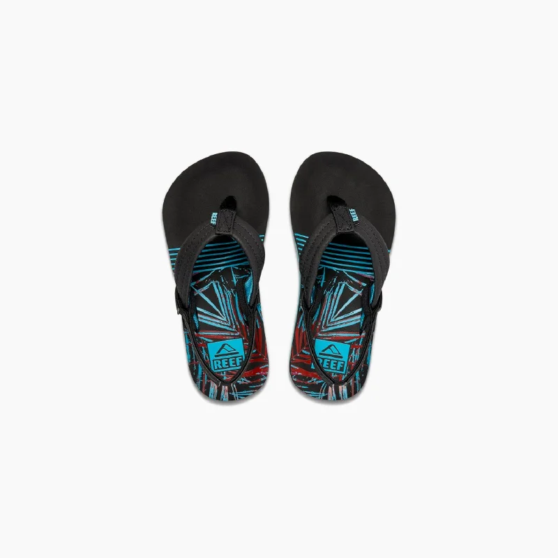 surfboards with precise rail design for carving-Reef Kids Ahi Youth Sandals - Tropical Dream