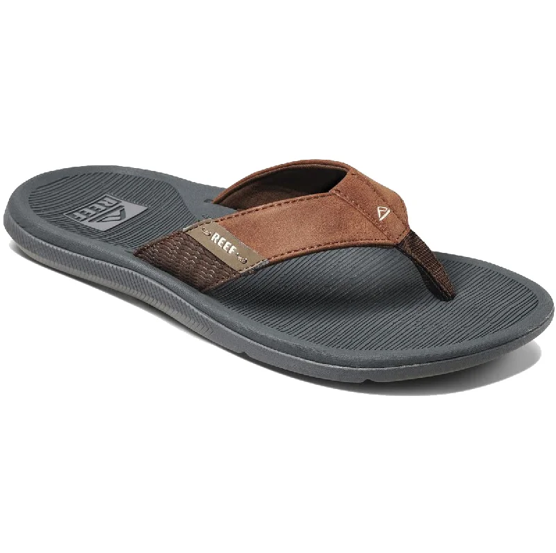 surfboards for all-weather use-Reef Santa Ana Men's Sandals - Grey Tan Brown