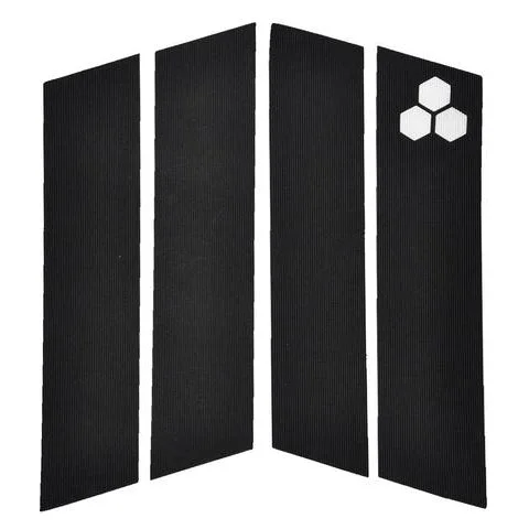 surfboards with quad-fin setup for speed-Deck pads - Channel Islands - 4 Piece Front Pad - Black