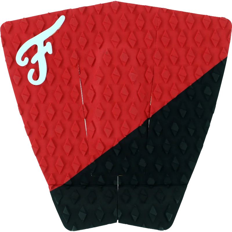 surfboards for heavy swells-Famous Port 3pc Black/Red Traction