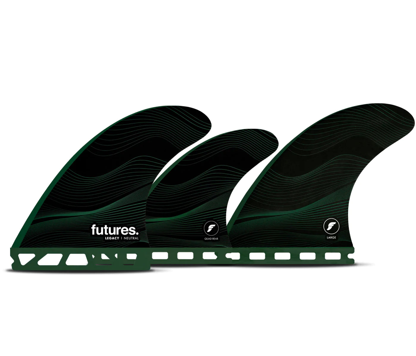 beginner-friendly surfboards-futures. F8 Legacy Series Fins - 5-Fin - Large