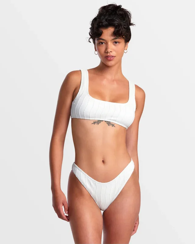 surfboards with reinforced construction for durability-Chevy Grooves Laceback Bralette Bikini Top