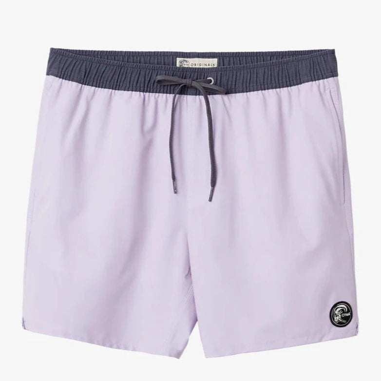 surfboards for powerful turns-O'Neill OG Solid Volley Shorts 16" - Purple Iris