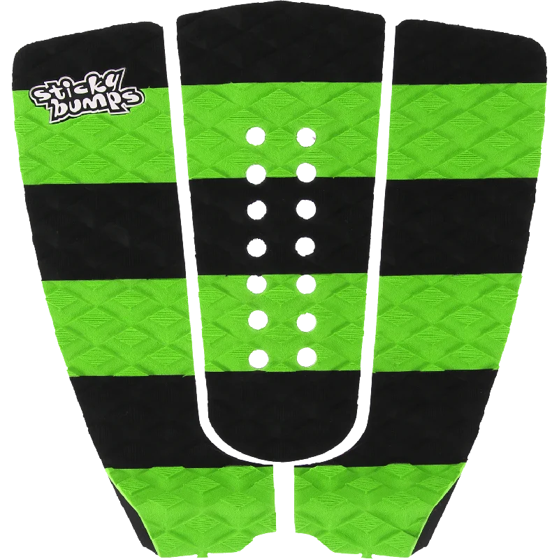 surfboards for better carving control-SB Sticky Bumps Stripe Traction Black/Green