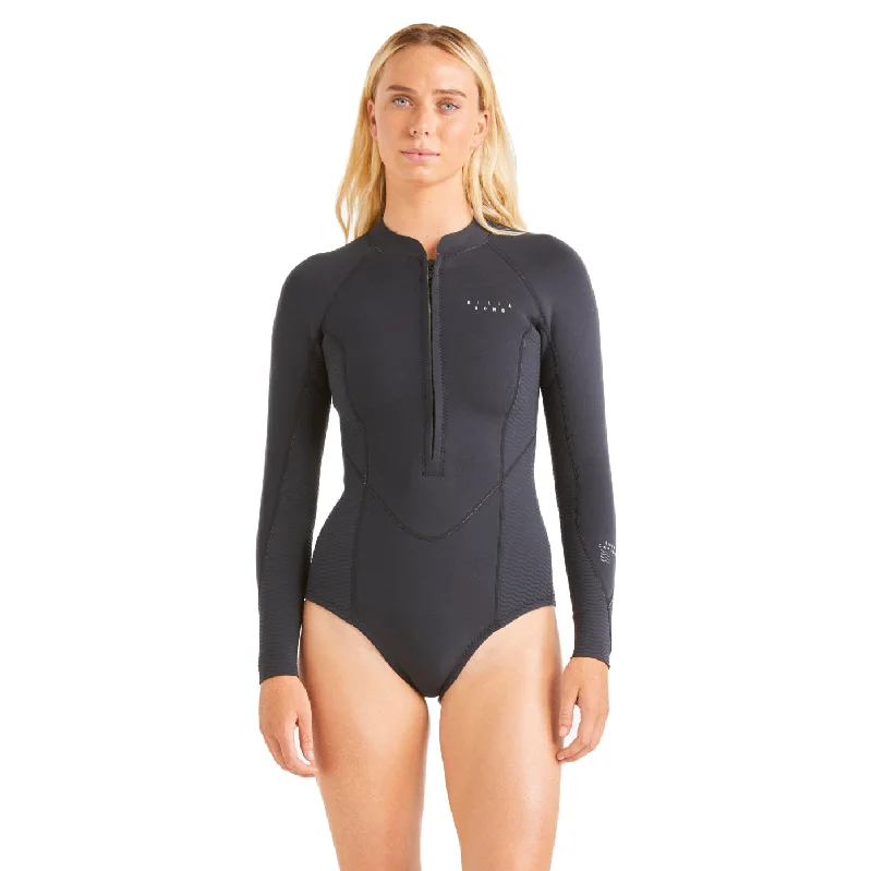 surfboards for relaxed and fun rides-2/2mm Women’s Billabong Salty Daze L/S Spring Black