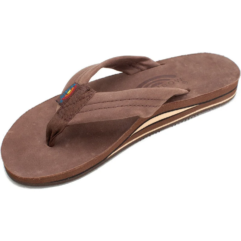 surfboards for deep turns-Rainbow Sandals Men's Double Layer Expresso Premier Leather with Arch Support  302ALTS0EXPRM