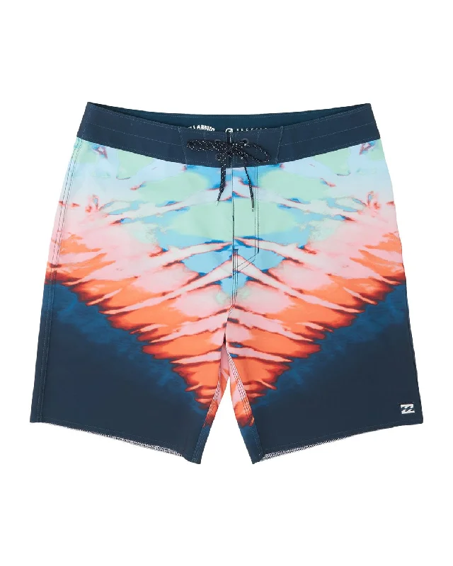 surfboards with easy grip for foot control-Billabong Sundays Pro Boardshorts - Navy Tie Dye - Multi