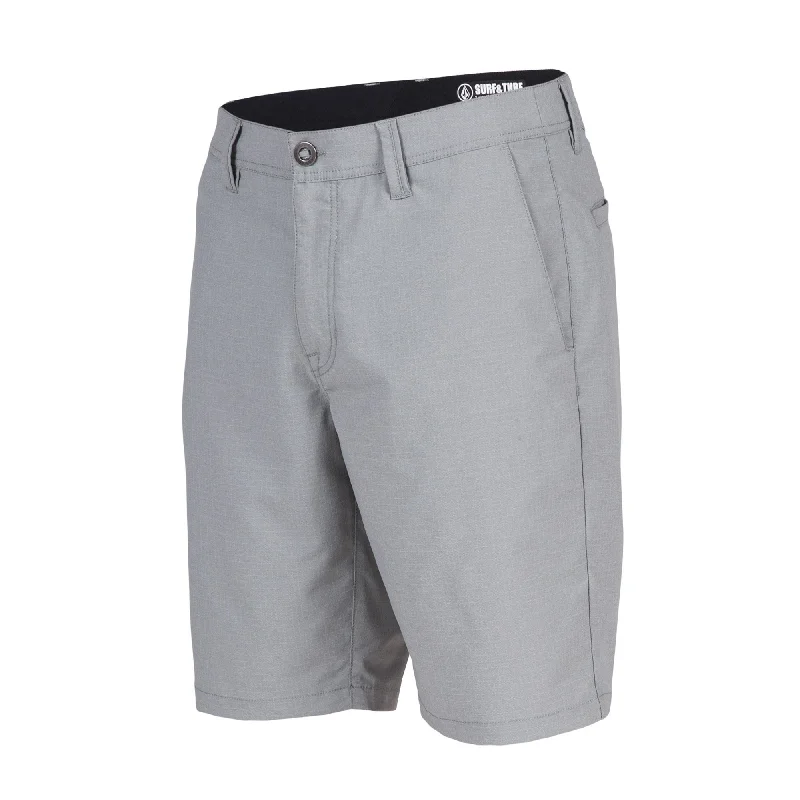 surfboards for powerful turns-Volcom Surf N' Turf Dry Hybrid Grey Men's Short A3211602GRY