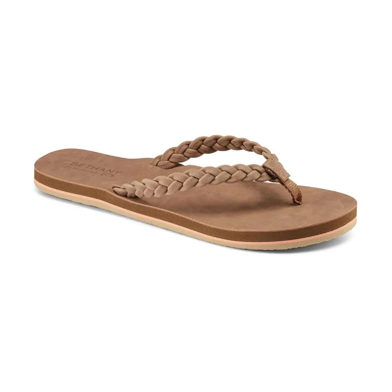 surfboards with great turning radius-Cobian Bethany Braided Pacifica Women's Sandals - Tan