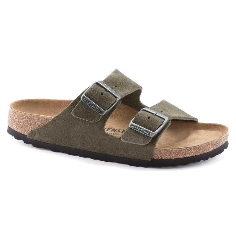 surfboards for deep turns-Arizona Suede Leather Sandal (Wide)