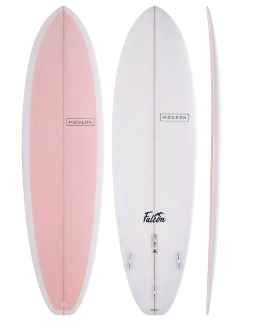 surfboards with better wave-catching ability-Modern 7' Falcon Candy Pink