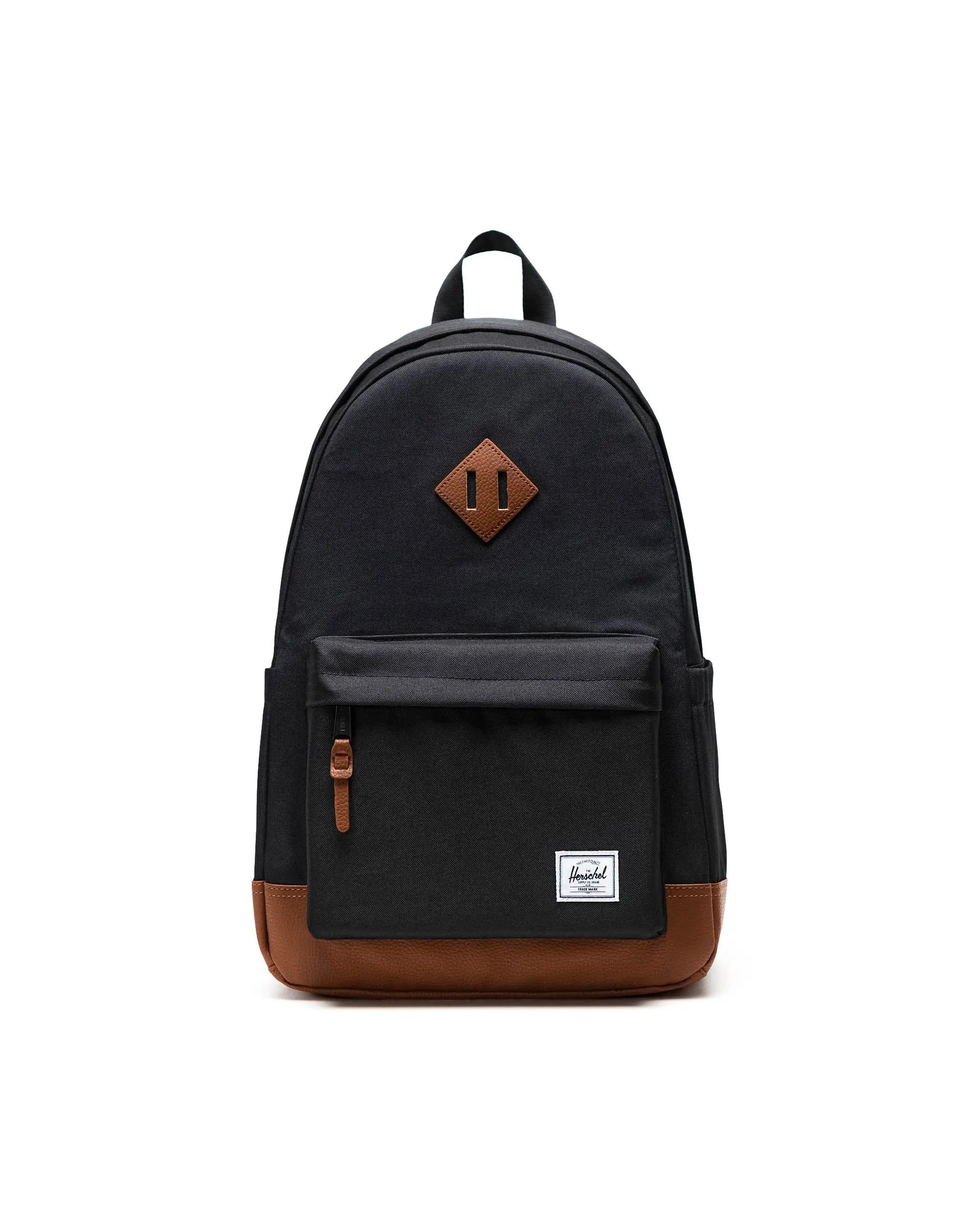 surfboards with minimal effort paddling-Herschel Heritage Backpack Black/Tan