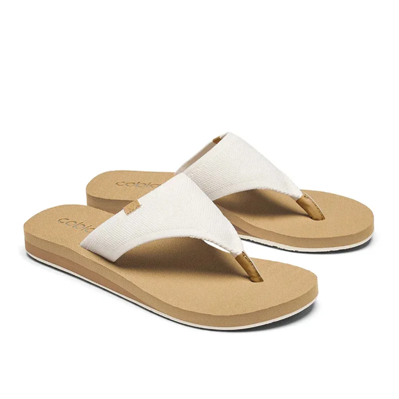 single-fin surfboards for smooth rides-Cobian Bermuda Bounce Women's Sandals - Cream