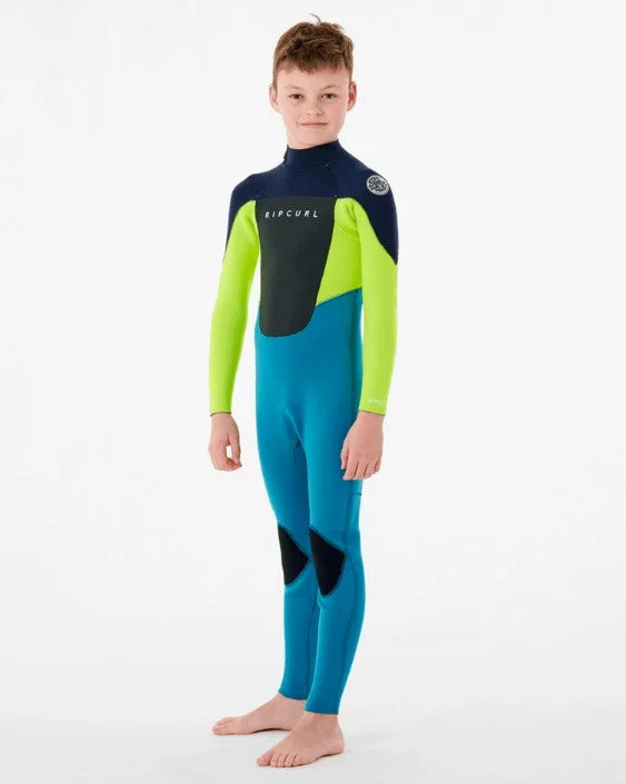 surfboards for freestyle maneuvers-Rip Curl Omega Boys 3/2mm BZ Wetsuit Sum23