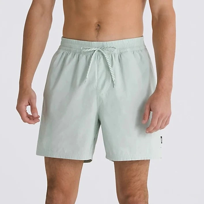 surfboards for maximum wave-catching efficiency-Vans Primary Solid Elastic Shorts 17"  - Pale Aqua