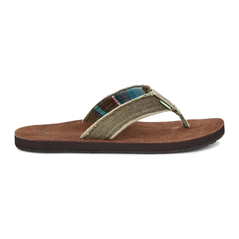 surfboards with great balance-Sanuk Fraid Not Men's Sandals - Brown