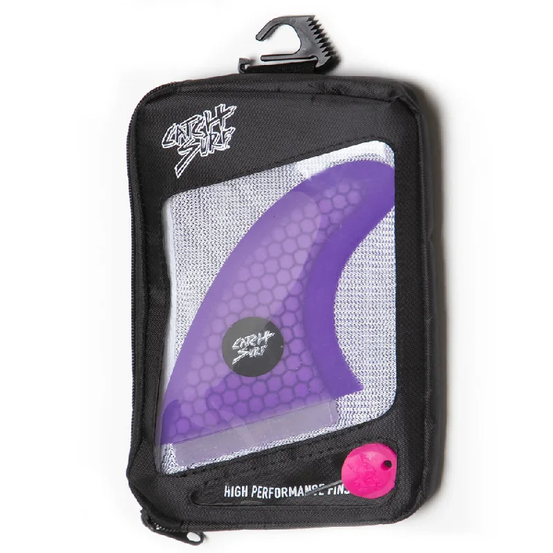 surfboards for deep bottom turns-Ultra Hi-Perf Tri Fin Kit - Purple